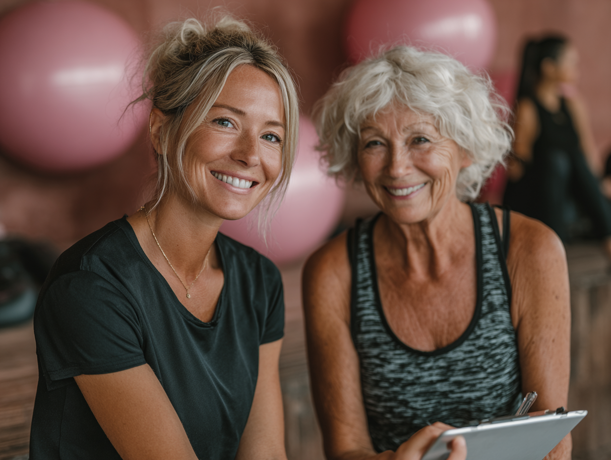 Професійні тренери працюють з людьми старшого віку